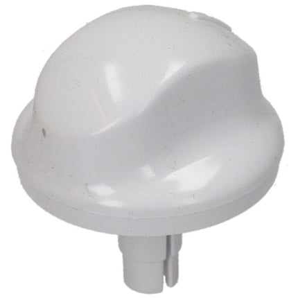 White plastic component on a white background