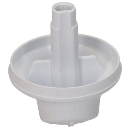 White plastic component on a white background