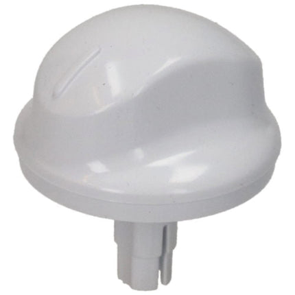 White plastic fitting on a white background