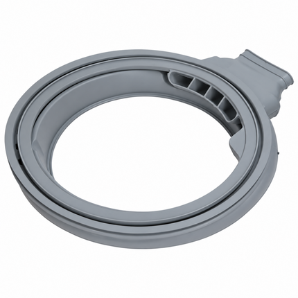 A gray plastic replacement ring or seal component, likely for a washing machine or similar appliance, shown on a plain white background.