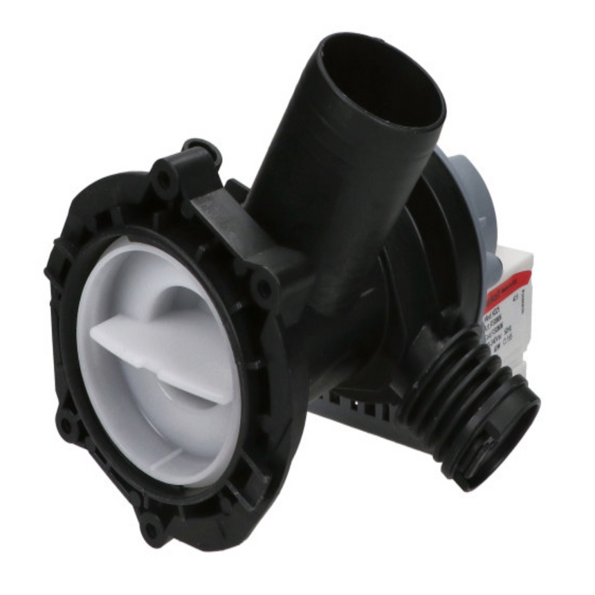 Black and gray mechanical valve on a white background