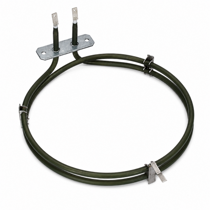 Heating element with three leads on a white background