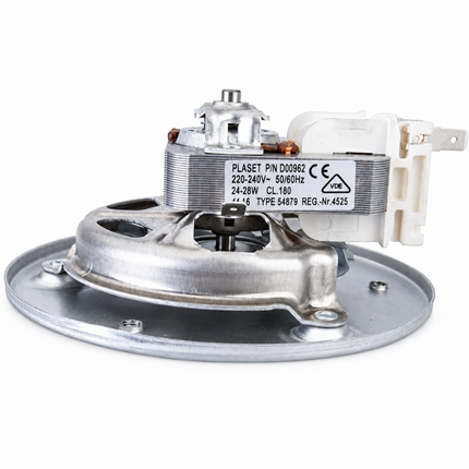 Mechanical component with visible branding and technical specifications on a white background