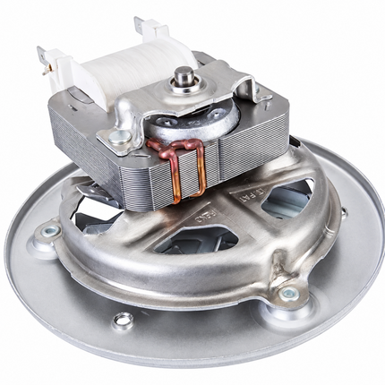 Metallic mechanical component on a white background