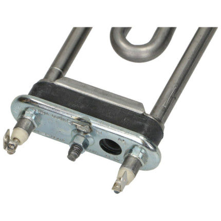 A metal heating element coil with a rectangular mounting bracket, threaded terminals, and a U-shaped tube section, shown on a plain white background.
