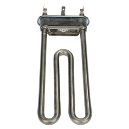 Metal heating element on a white background