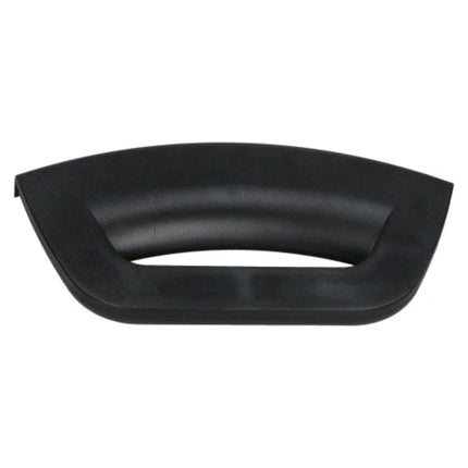 A black molded plastic handle or grip component with a curved, ergonomic shape, shown against a plain white background.