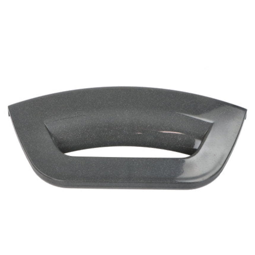 A dark gray textured plastic handle insert with a glossy finish, shown against a plain white background.