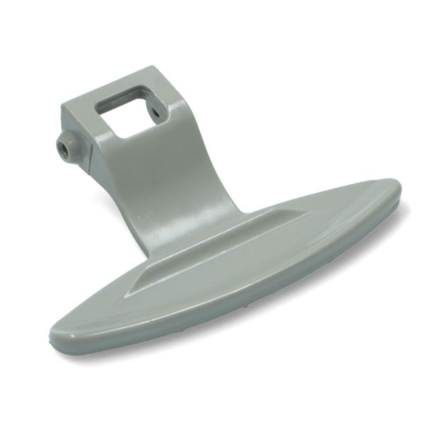 Gray plastic component on a white background