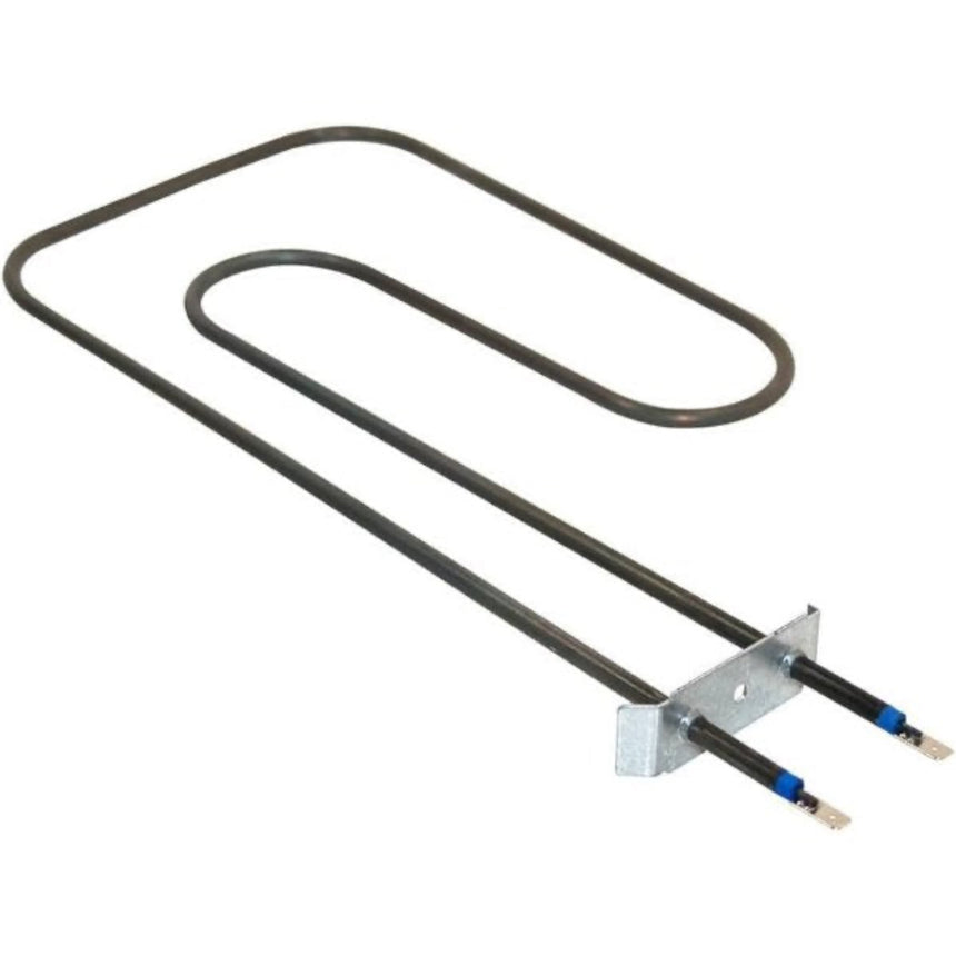 Heating element with two leads on a white background