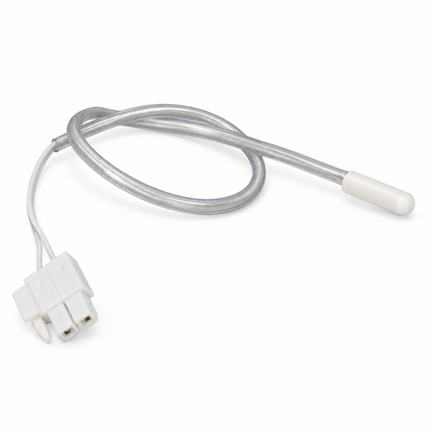 A replacement appliance probe with a clear plastic tube and white plastic connector and tip, shown on a plain white background.