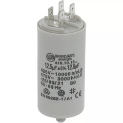 Capacitor with Ducati Energia branding on a white background