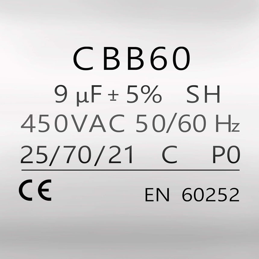 Technical specifications of a component on a gray background