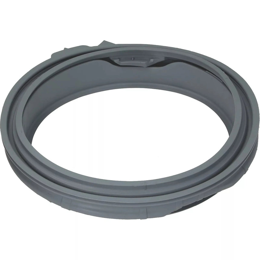 Gray rubber gasket on a white background