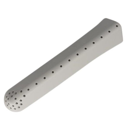 one plastic strip on a white background