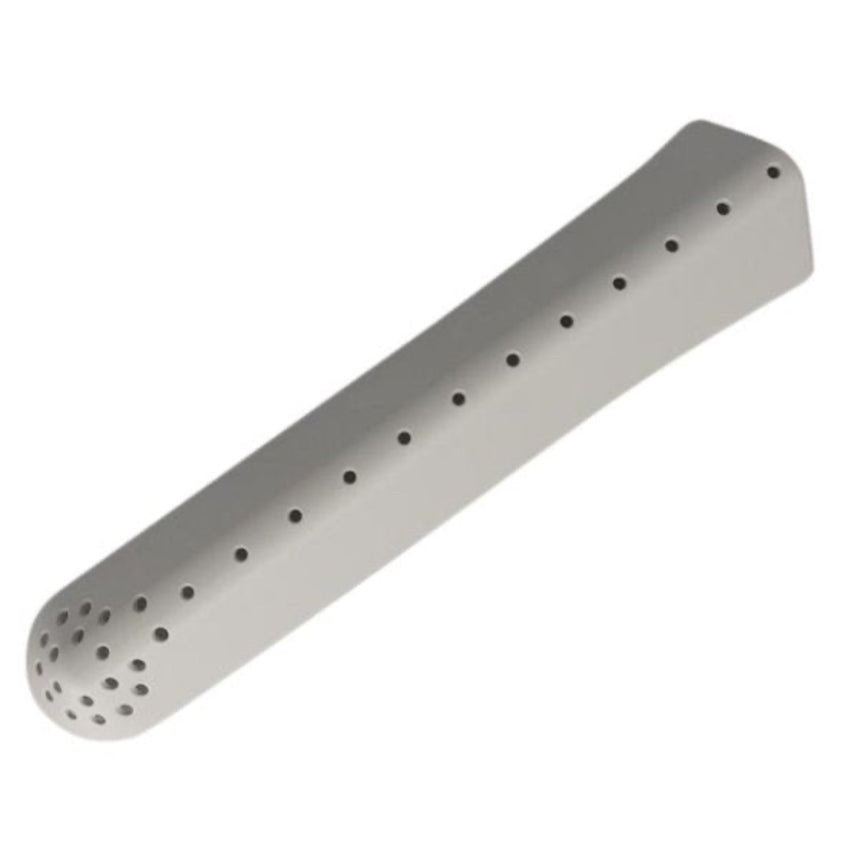 one plastic strip on a white background