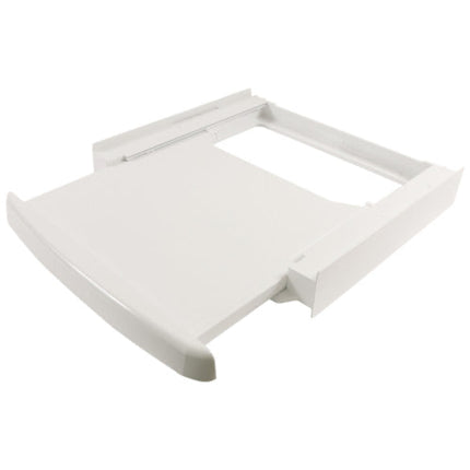 White roller blind on a white background