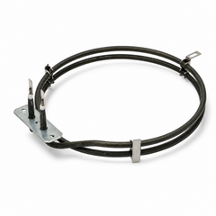 Heating element with black wires on a white background