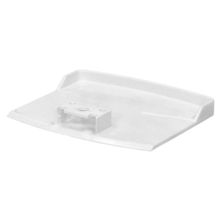 A white plastic replacement part, likely a tray or cover, shown on a solid white background.