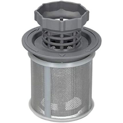 Gray filter with mesh design on a white background