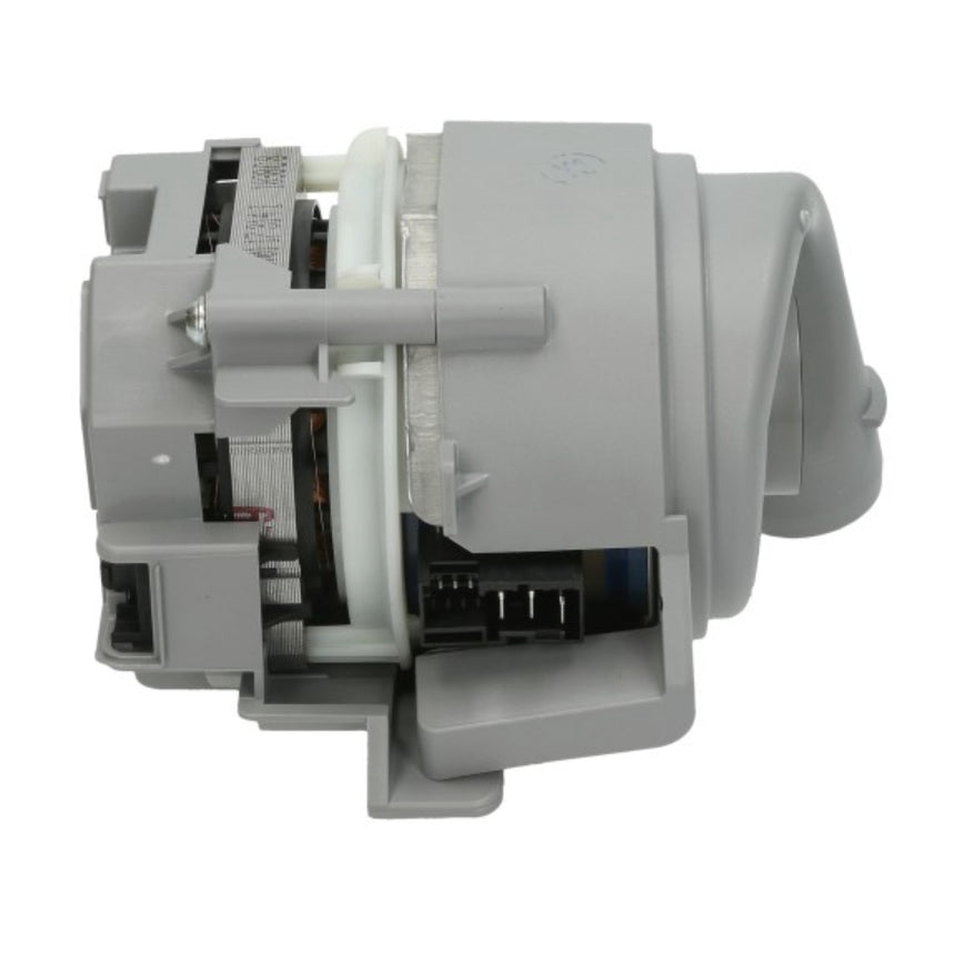 Gray mechanical component on a white background