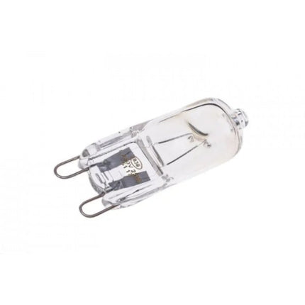 Clear light bulb on a white background