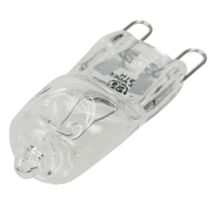 Clear light bulb on a white background