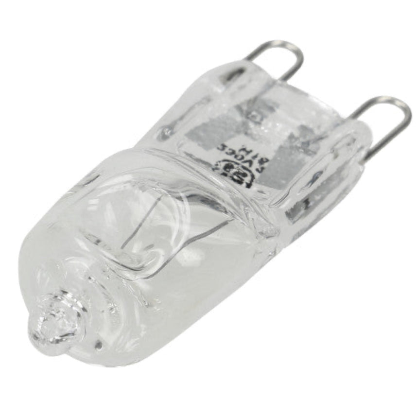 Clear light bulb on a white background