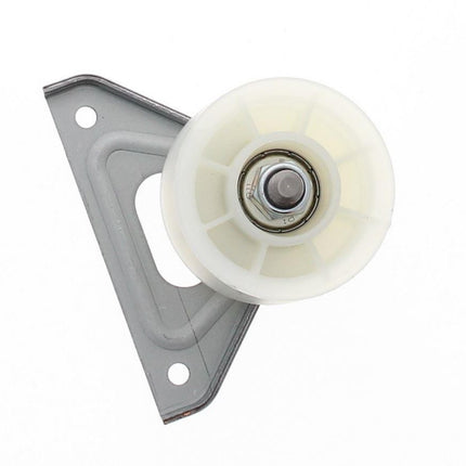 Dental impression tray with a white impression material on a white background