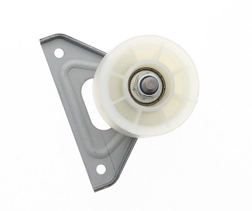 Dental impression tray with a white impression material on a white background