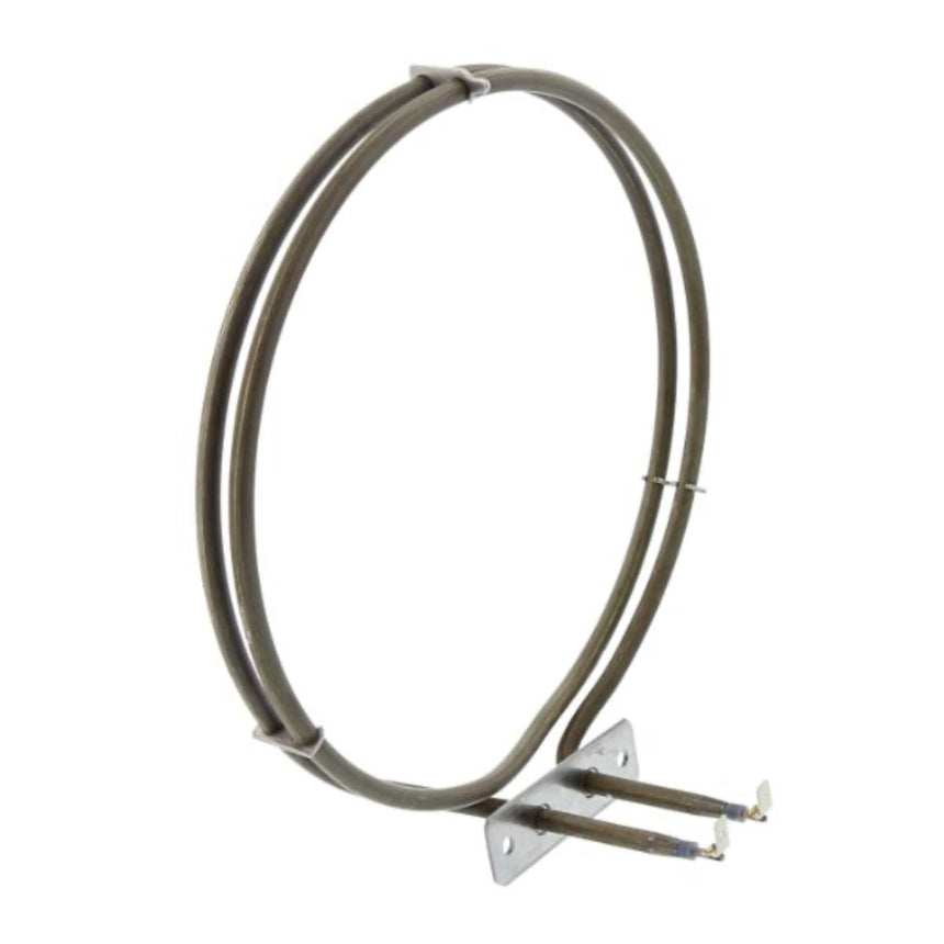 Metal coil with brackets on a white background